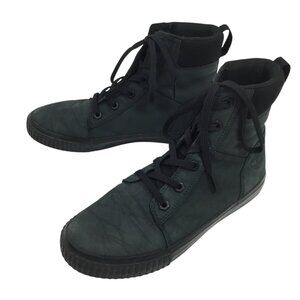 Timberland Skyla Bay 6 Womens 6.5 Lace-Up High-Top Sneakers Nubuck Leather Dark